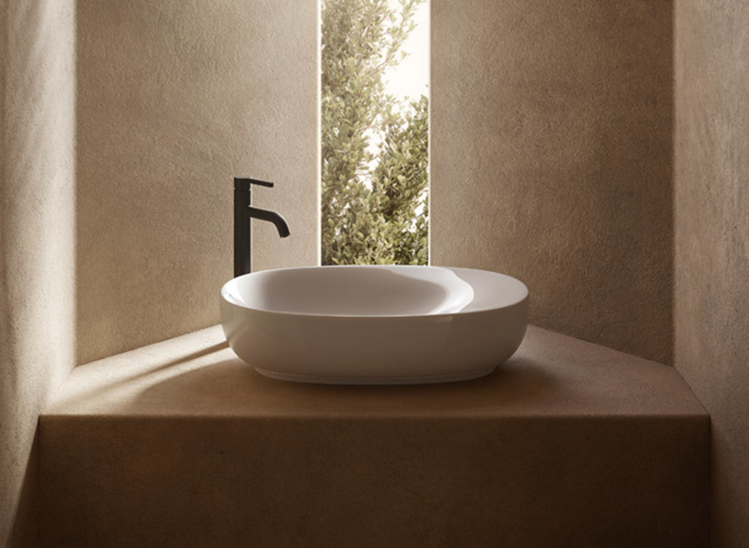 Washbasin of the new RAK Remal collection. Images: RAK Ceramics