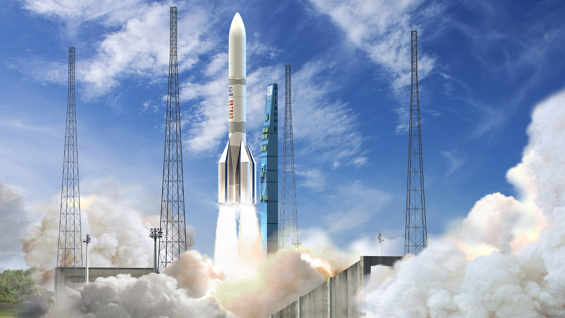 Die neue Ariane 6-Rakete. Foto: ESA/David Ducros