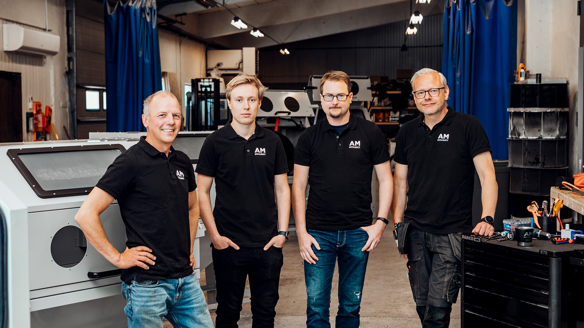 Ulf Qviberg (right) and his team. Image: AM Efficiency