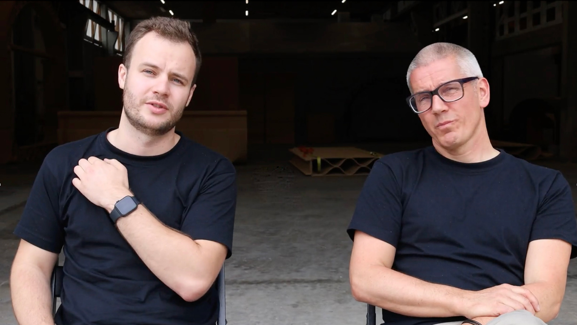 Matúš Uríček and Morten Bove want to make building more sustainable. Images: WOHN