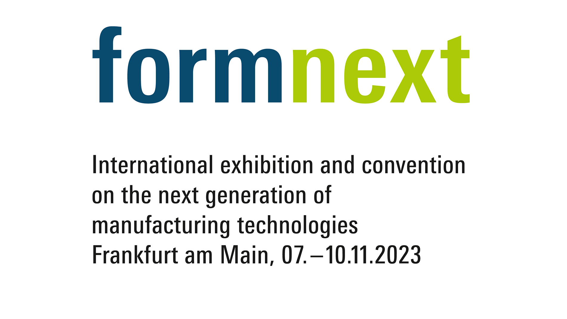 Formnext Logos Vollversion, deutsch
