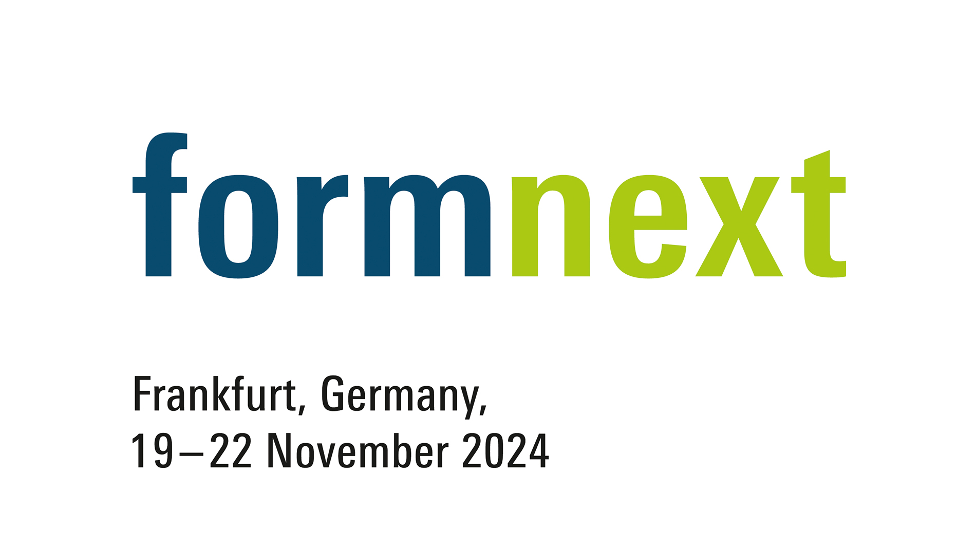 Formnext logo package place and date, English