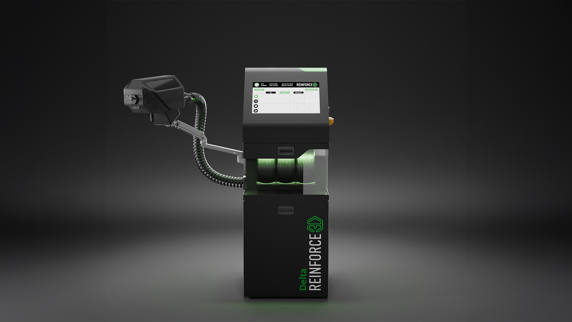 The Delta machine was unveiled at Formnext in 2023. Image: Reinforce3D