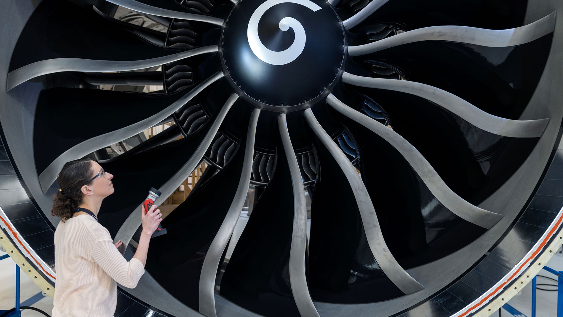 GE9X-Engine from GE Aerospace. Image: GE Aerospace