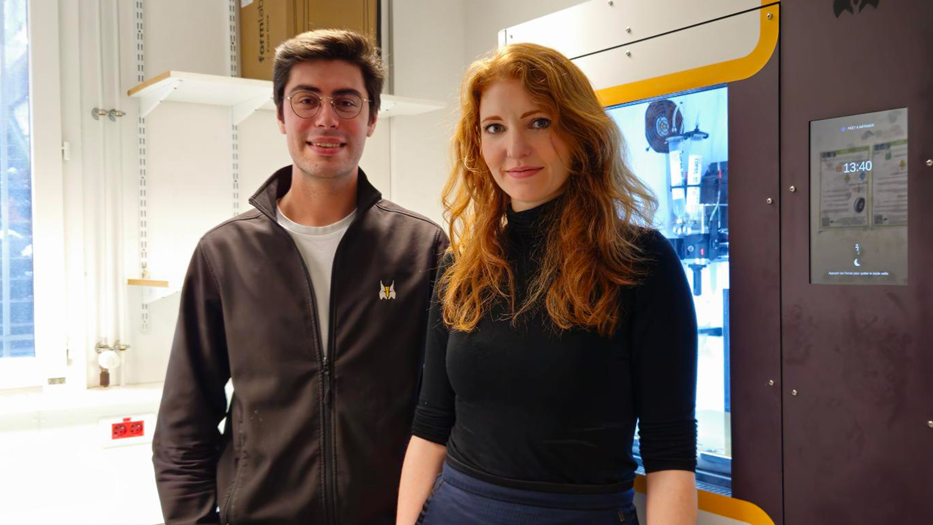 Thomas Batigne, CEO of Lynxter, and Dr. Delphine Prieur, Operational Director of PRIM3D. Image: Lynxter