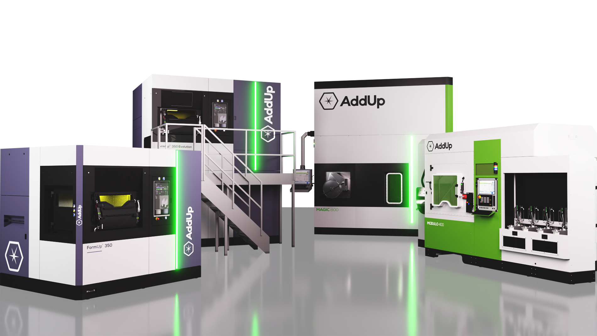 Addup’s machine portfolio. Image: Addup
