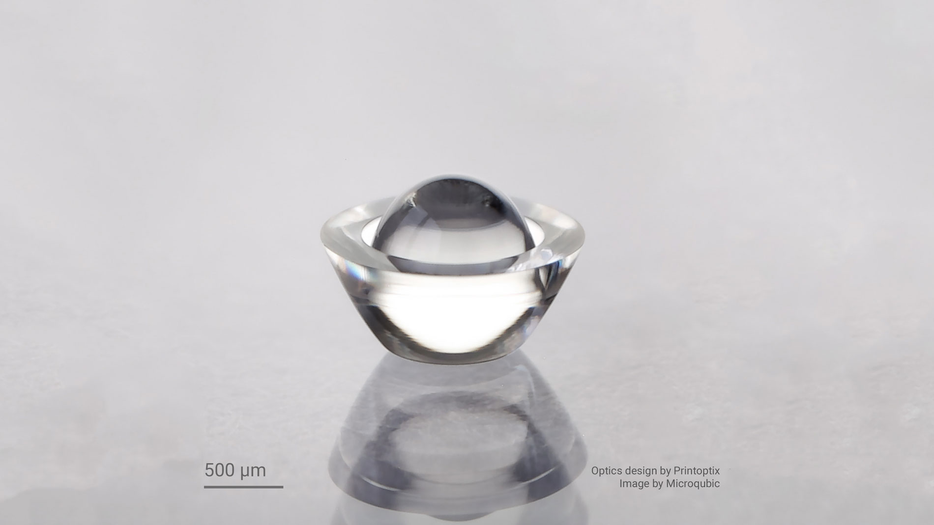 Nanoscribe’s IPXClear material for highly transparent microoptics is compatible with its 2GL technology and 2PP. Image: Nanoscribe