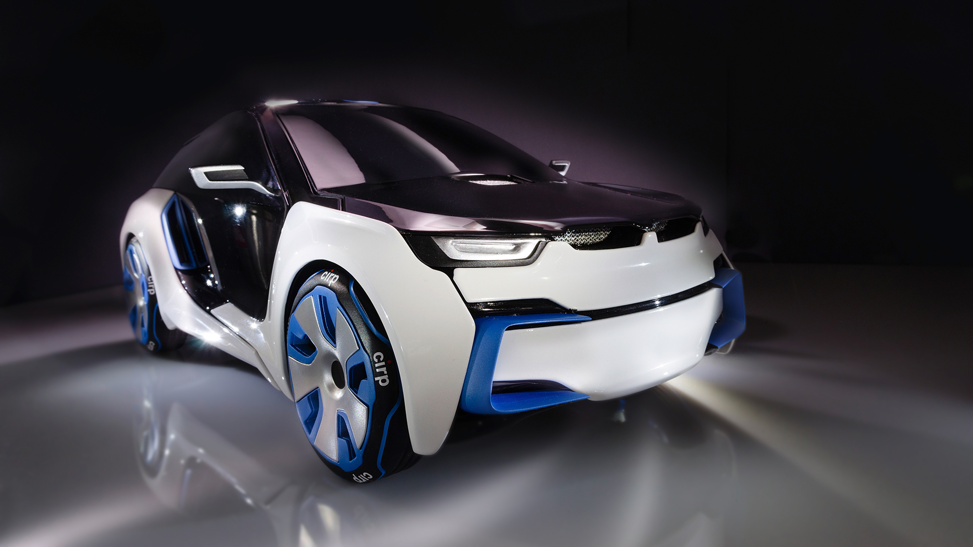 Electric vehicle design model built and finished using stereolithography. The design is by Christian Baumann. Image: Cirp