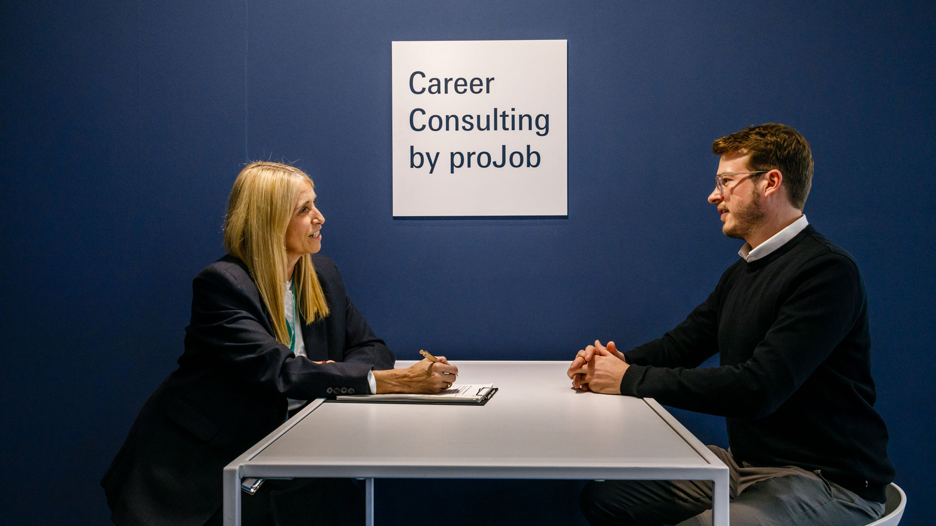 Samia Boutari has been handling Formnext’s Career Day for 10 years and also offers one-on-one advice at the event. Image: Mesago / Marc Jacquemin