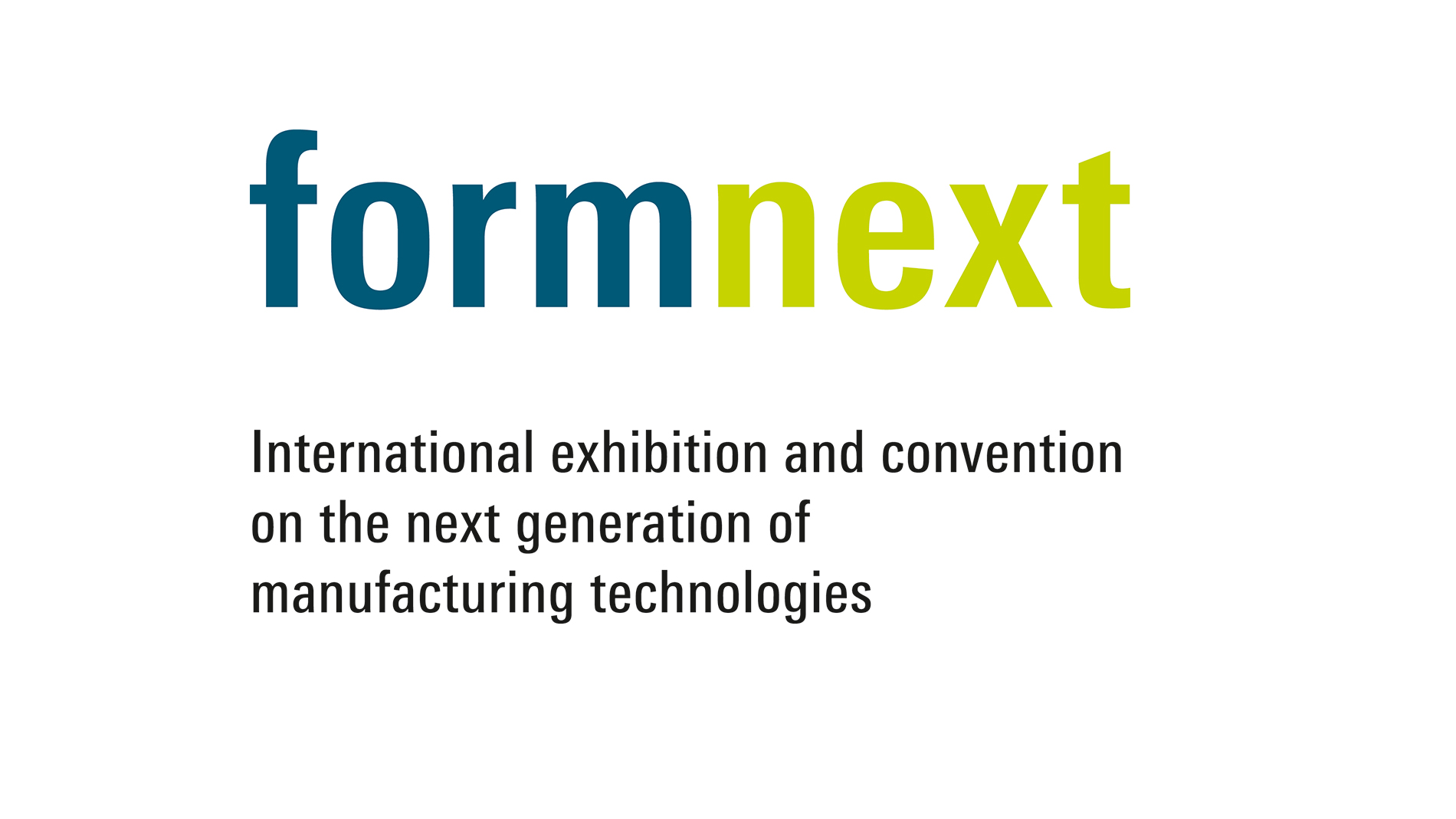 Formnext Logo Kurzversion mit Veranstaltungstitel, deutsch