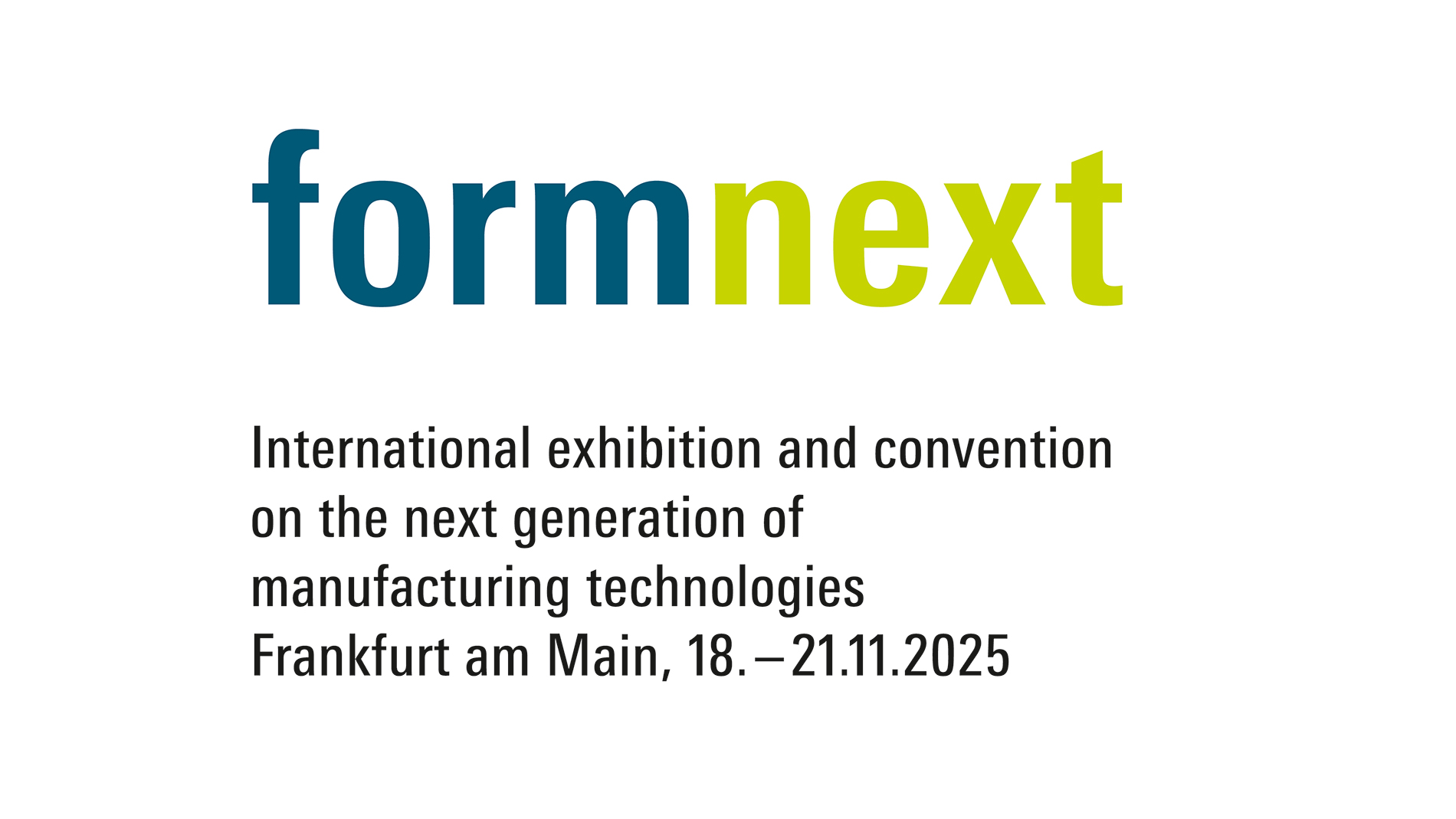 Formnext Logos Vollversion, deutsch