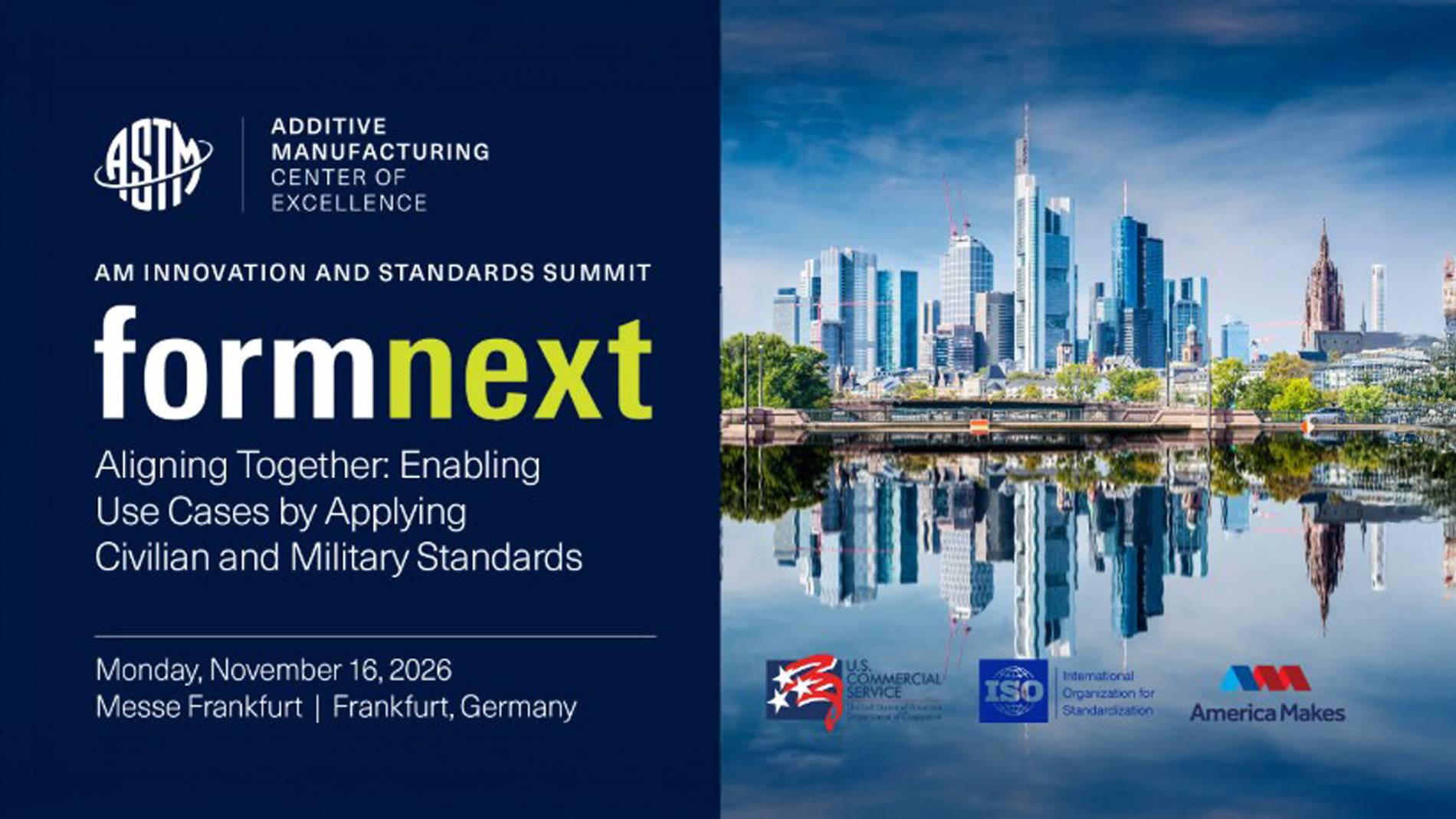 AM Innovation and Standards Summit am 16.11.