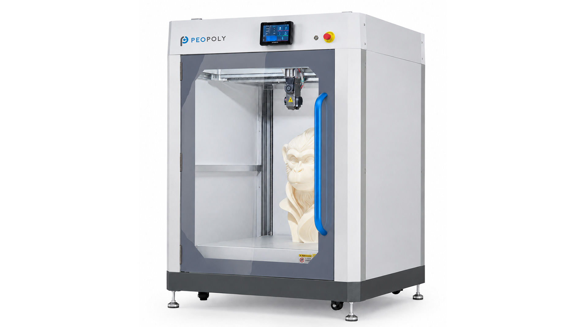 The new Giga 800 with dual-zone screw extruder. Images: Peopoly