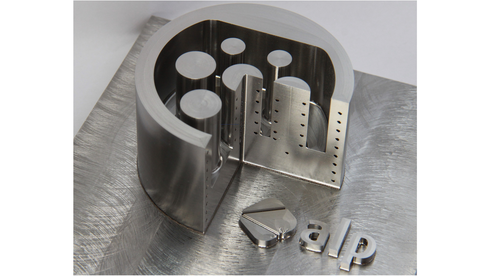 This mould tool for an EV charging connector demonstrates the surface finish required for injection molding and the 2mm channels used for conformal cooling. Image: D. Sommer et al., Materials 2021, 14, 5753, CC BY 4.0.
