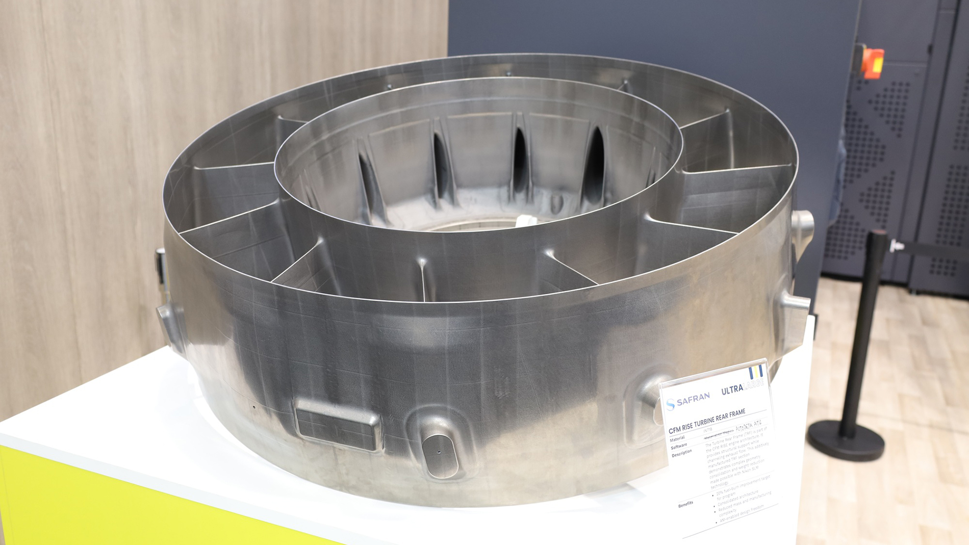 Der auf der Formnext 2025 gezeigte 3D-gedruckte Heckrahmen. Bild: Thomas Masuch