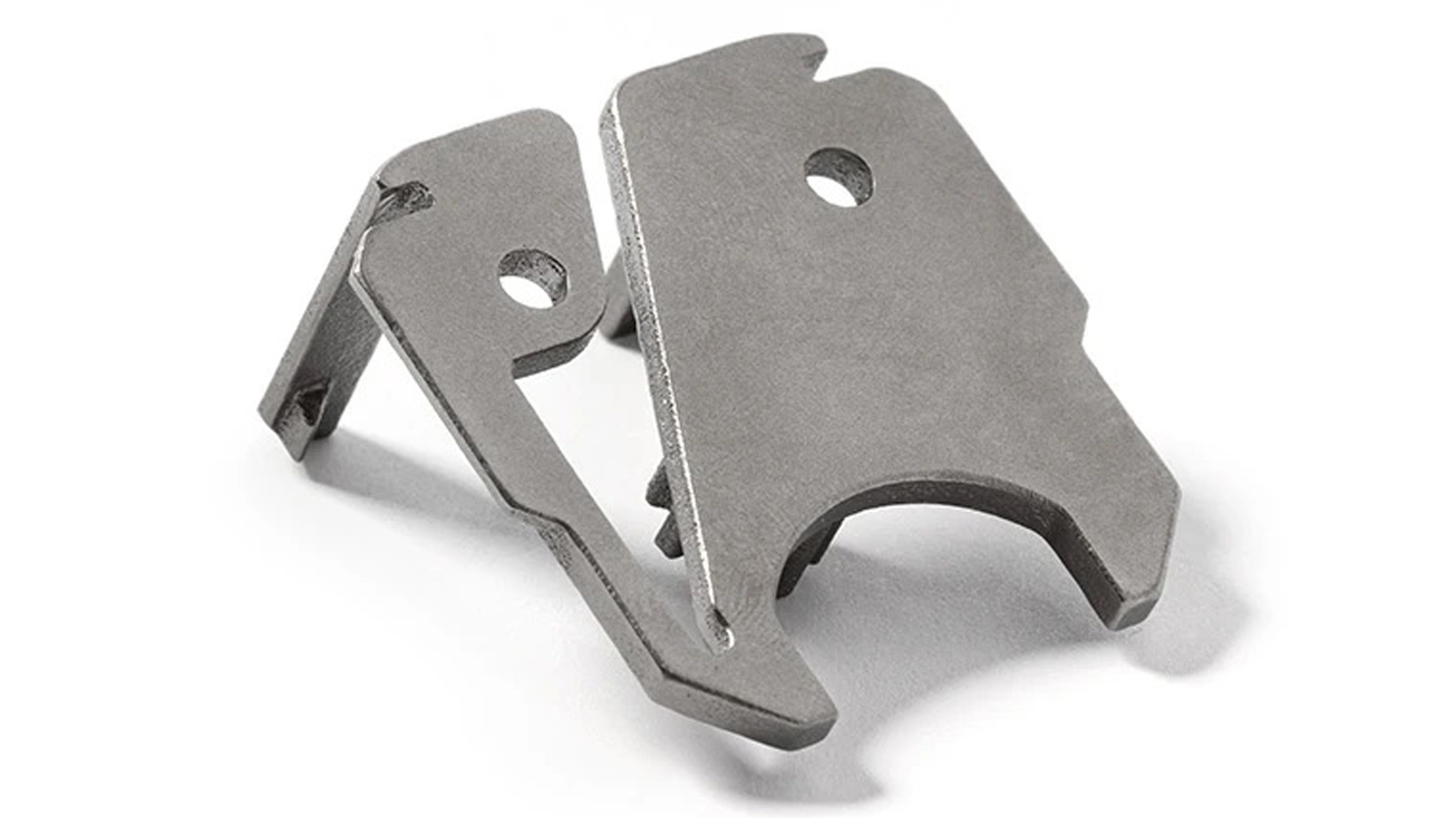 The Ti6Al4V latch replaces an injection-molded polymer part that original equipment manufacturers would not supply individually. Image source: Materialise.