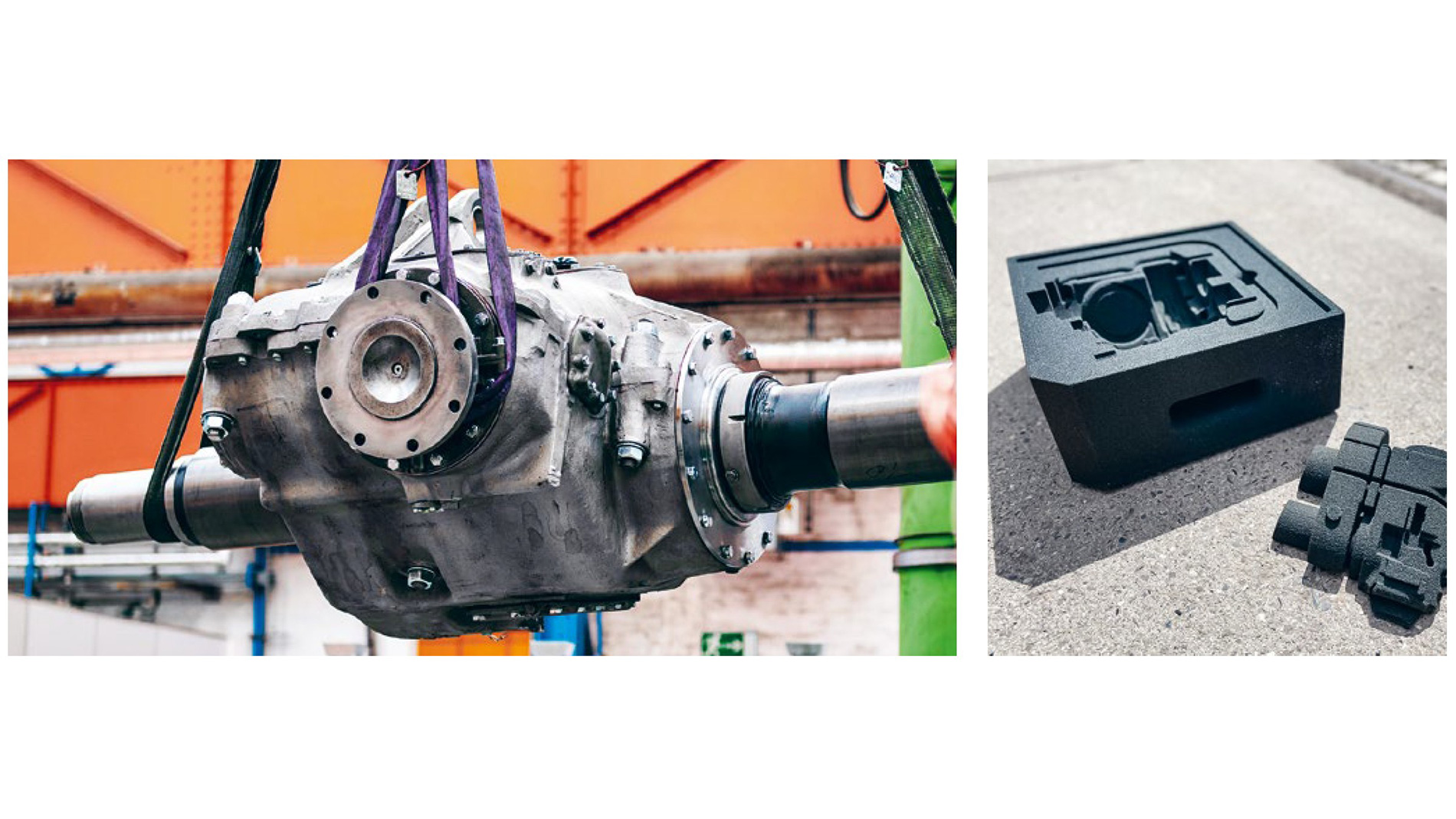 Using 3D-printed sand moulds to manufacture engine components reduced lead times by eight months. Images: Deutsche Bahn AG / Dominic Dupont / Susanne Tost