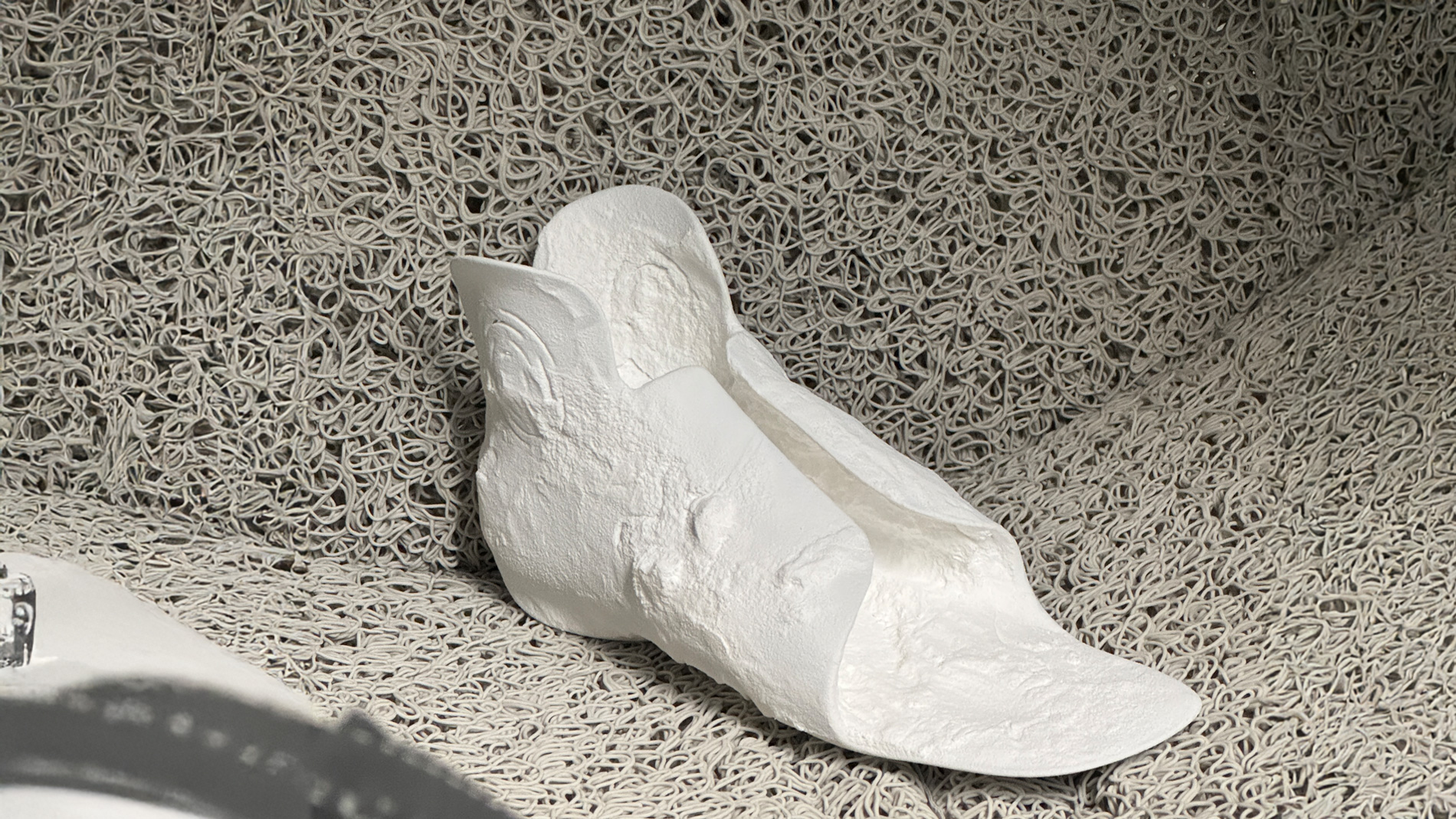 Orthese frisch aus dem 3D-Drucker. Bild: Nowecor