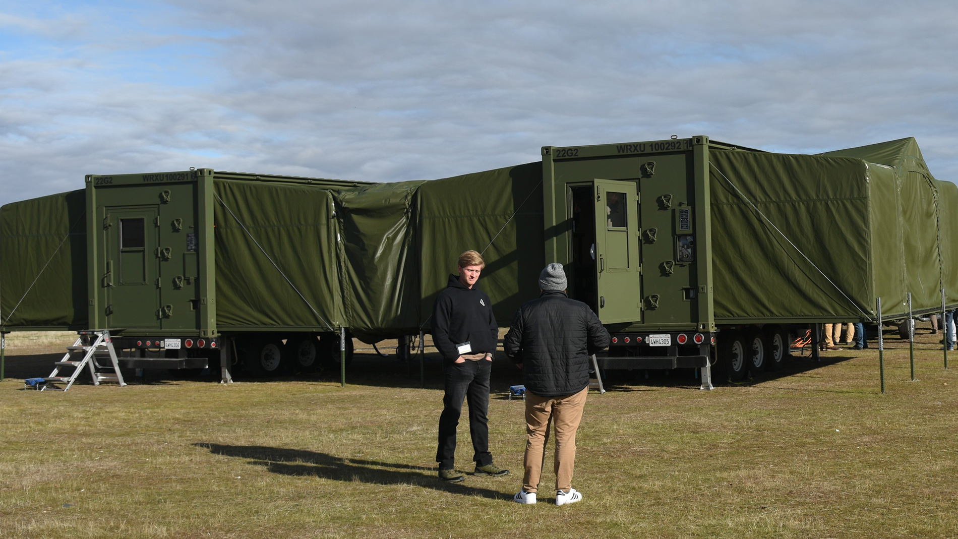 An xCell mobile microfactory deployed during an exercise at McMillan Airfield. Image: Dan Linehan